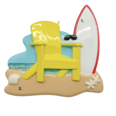 Beach Scene Personalized Ornament